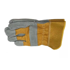 Gants de travail en cuir de vachette pleine fleur à prix de gros, résistants à la chaleur, pour la construction et l'usage domestique, modèle Canadian Rigger - Product Image 6