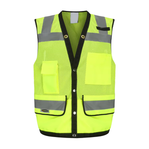 เสื้อกั๊กนิรภัยแฟชั่น mangoes สะท้อนแสงมองเห็นได้ชัดเจน ANSI Class 2 EN ISO Class 1กันน้ำ - Product Image 1