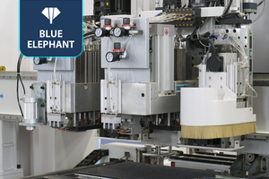 เครื่องเจาะซีเอ็นซีหกหัวอัตโนมัติ ความเร็วสูง สำหรับงานผลิตเฟอร์นิเจอร์ไม้ แบบแนวตั้งและแนวนอน พร้อมโต๊ะกลับ - Product Image 2