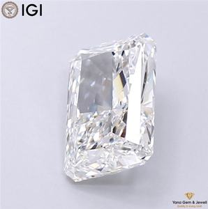 Diamante Cultivado en Laboratorio CVD de Corte Radiante de 2.50 Quilates, Color E, Claridad VS1, con Certificado IGI para Diseño de Anillo de Compromiso - Product Image 3