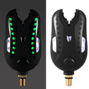 Indicateur de morsure pour la pêche à la carpe européenne, équipé d'un éclairage LED et d'une alarme sonore, avec volume réglable (piles non incluses) - Product Image 4