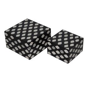 บรรจุภัณฑ์เก็บเครื่องประดับที่มีคุณภาพสูงที่ไม่ซ้ำกันกล่องตกแต่งเครื่องประดับสร้อยคอกล่องฮอร์นกระดูกหรูหราพิมพ์โลโก้ที่กำหนดเอง - Product Image 1