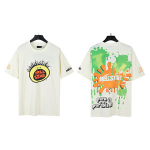 New Fashion Oversized T-<b>Shirts</b> Sports Wear T-<b>Shirt</b> Breathable and Compressed Loose Fit with Solid Logo Screen Printing T-<b>Shirts</b> - Product Image 1