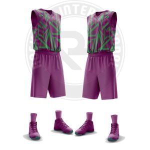 Uniforme de basket-ball de compétition en polyester, respirant, résistant et confortable, idéal pour les matchs et l'entraînement en équipe - Product Image 6