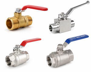 Vanne à boisseau sphérique en fonte NPT mâle-femelle 1/2 po, à passage plein, avec joint PTFE, commande manuelle, poignée rouge, DN15 DN20 DN25, pour conduite d'eau - Product Image 4