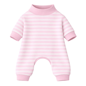 Dog <b>Pajamas</b> Onesie Pink Stripes Print Soft Stretch Pet Sleepwear Cozy Breathable All Season Nightwear For Small Medium Dogs - Product Image 4