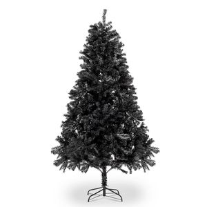 1600 Branch PVC & Iron Christmas Tree 6ft with <b>Black</b> Christmas Tree <b>Bracket</b> - Product Image 1