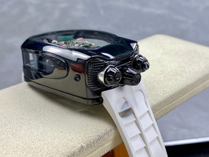 Reloj de Pulsera para Hombre, Mecánico Automático con Tourbillon, Estilo Casual y de Negocios, Cristal de Zafiro Negro Brillante, Clásico y Lujoso - Product Image 4
