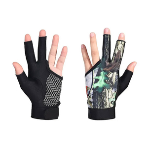 Ventes chaudes, fabricant OEM, gants de snooker unisexes, gants de billard de qualité supérieure, gants de snooker durables à trois doigts - Product Image 1