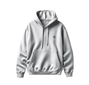 Sweat à capuche unisexe surdimensionné pour l'hiver, épais (350 GSM), en mélange polyester/coton écologique, respirant, doux et confortable - Product Image 2