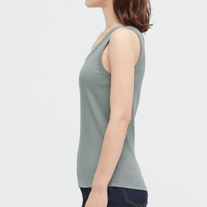 Camiseta sin mangas para mujer con logo personalizado, novedad 2026, en stock, camiseta sin mangas para mujer de alta calidad con diseño personalizado en venta - Product Image 2