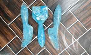 Elegante Juego de Cuchillos para Queso FAIZA de Resina con Textura de Mármol, Ecológico, Apto para Lavavajillas y Microondas, Personalizable con Color y Logotipo - Product Image 6