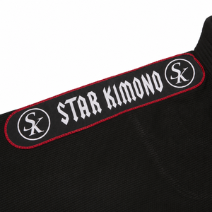 ชุดยิวยิตสู Star X Kimonos 450 GSM แบบเสริมความแข็งแรงสองชั้น สำหรับบราซิลเลียนยิวยิตสู ชุดฝึกซ้อมสำหรับนักกีฬาอาชีพ รับผลิตตามแบบ พร้อมสกรีนโลโก้ - Product Image 3