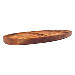Plateau de service élégant en bois, idéal pour les collations, les sauces et les réceptions, conçu pour servir les invités et lors de rassemblements, fabriqué à la main en Inde. - Product Image 3