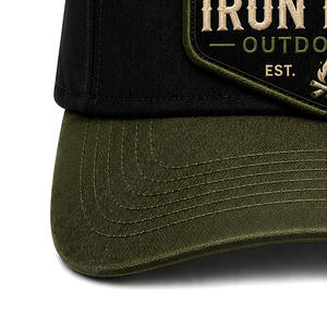 Iron Ridge Outdoor Co. Adjustable Cotton Baseball <b>Cap</b> with Embossed Patch Design for Adults Casual Wear - Product Image 3