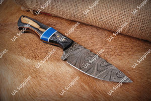 Cuchillo de Caza de Hoja Fija de Acero de Damasco OEM al por Mayor, Personalizado para Camping, Pesca, Profesional, EDC, Multifuncional, DIY - Product Image 2