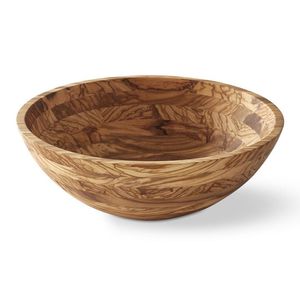 Bol rond artisanal en bois naturel, écologique, design classique, pour la maison, le restaurant, l'hôtel, les mariages, les fêtes, la cuisine, vaisselle de service - Product Image 3