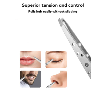 Pinzas profesionales para cejas para necesidades de aseo diario, pinzas de acero inoxidable para belleza y cuidado de las cejas - Product Image 4