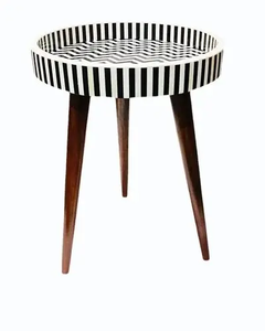 Tabouret de table en os incrusté fait main, design moderne et écologique, pour appartement, chambre, salon, école, hôtel FAIZA CRAFT - Product Image 5