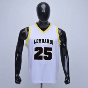 Maillot de basket-ball pour homme, qualité supérieure, fabrication sur mesure avec logo personnalisé, tissu mash avec broderie appliquée sur le devant. - Product Image 1