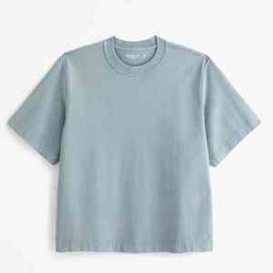 Camiseta Oversize de Algodón 100% Pesado con Cuello Redondo Acanalado y Logotipo OEM Personalizado para Streetwear - Product Image 1