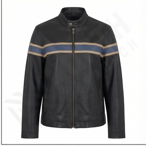 Chaqueta informal de moda de cuero para exteriores para mujer con bolsillos laterales/Chaqueta de cuero personalizada con logotipo personalizado para mujer - Product Image 2