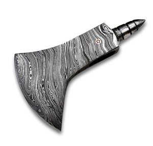 Cabeza de Hacha Vikinga de Acero de Damasco con Logotipo Personalizado, Hecha a Mano, de Alta Calidad, Proveedores Mayoristas - Product Image 1