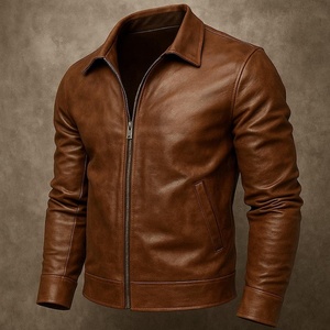 Chaqueta de Cuero Unisex 2026, Nueva, Personalizada, de Venta Caliente, Estilo Único, Precio al por Mayor, Calidad Premium, Impermeable, Estilo Biker, Formal, con Logotipo Frontal - Product Image 2