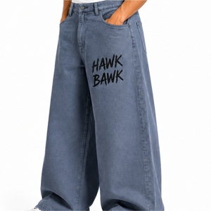 <b>Men</b> Baggy Pants <b>Relaxed</b> Straight Leg Casual Hip Hop Style Loose <b>Fit</b> Streetwear Crystal Cotton Fabric Regular Wash Spring Pants - Product Image 3