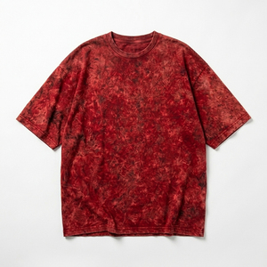 Camiseta de Hombre con Lavado Ácido, Algodón Pesado, Estilo Vintage, Oversize, Moda Urbana, Relajada, Casual, Uso Diario, Fabricante Mayorista - Product Image 4