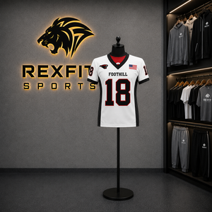 Rexfit Unisex American Football Uniform Jersey <b>Pants</b> Set Printed 3D Sublimated Breathable <b>Mesh</b> V-Neck Sleeveless Moisture - Product Image 3