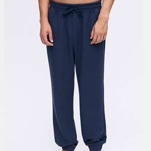 Pantalon de survêtement ample à jambe droite, nouveau style, 100% coton, pantalon de survêtement jogger, logo personnalisé, pour hommes - Product Image 1