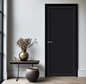 Porte intérieure en MDF moderne, économique, pré-peinte, à âme creuse, moulée, finition en film PVC, pour villa et école - Product Image 5