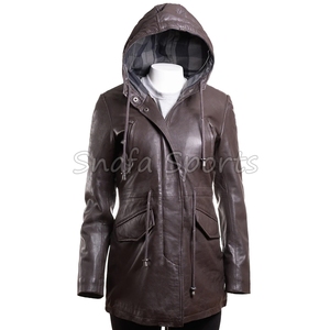 Chaquetas de Cuero para Mujer a Precio Económico, Moda Femenina, Nueva Llegada, Chaquetas de Cuero Genuino Personalizadas al por Mayor - Product Image 3