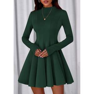 Vestido de Otoño Elegante y Clásico para Mujer, Personalizado 2025, Manga Larga, Casual, con Volantes, Corto, para Fiesta de Graduación y Baile de Graduación - Product Image 6