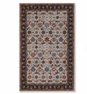 Tapis en laine tufté à la main – Design floral classique inspiré de Nain - Product Image 3
