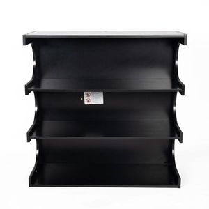 Multifunzione 4-Tier nero minimalista Organizer scaffali creativo tavolino da caffè libreria per soggiorno sala da pranzo - Product Image 6