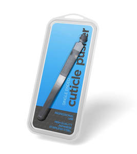 Herramienta de Acero Inoxidable Ecológica Reutilizable de Doble Uso para Empujar Cutículas y Limpiar Uñas, con Logotipo Personalizado y Empaque al por Mayor - Product Image 2