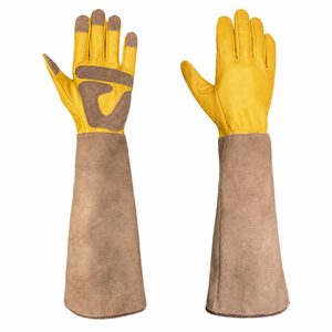 Wholesale Leather Beekeeping Gloves Premium 4 Mil Thick Long Sleeve Protection Anti-Sting Tear-Resistant Safety Gloves - Product Image 6