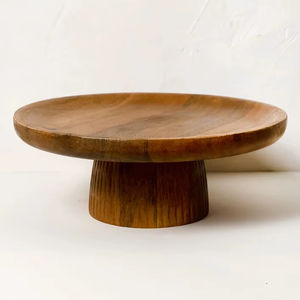 Soporte para Pastel Redondo de Madera, Hecho a Mano, Clásico, Ecológico, Resistente al Calor, Apto para Lavavajillas, para Uso en la Cocina del Hogar - Product Image 1