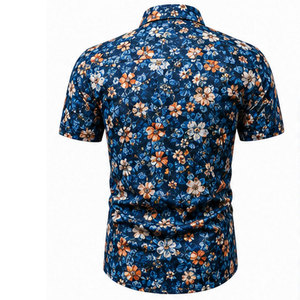 Chemise imprimée pour homme avec motifs élégants, 100% coton, service ODM, style streetwear décontracté et confort toute la journée - Product Image 2