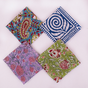 Bandana en coton fait main, imprimé floral ethnique, multicolore, magnifique collection d'été, foulard, accessoires de voyage et cadeaux - Product Image 3