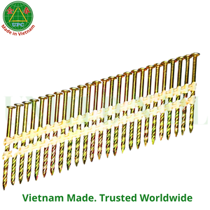 2-3/8" x 0.113 5000pcs ScrewShank <b>Plastic</b> <b>Strip</b> Framing Nails with Checkered Head For Framing | Clavos en tira plástica - Product Image 6