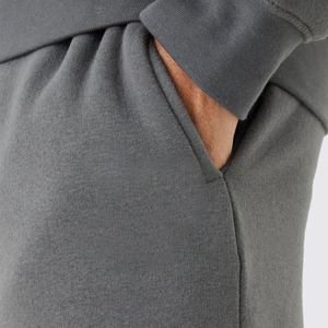 Ensemble de survêtement décontracté pour homme en coton délavé à l'acide, pantalon évasé, 2 pièces, col rond, sérigraphie - Product Image 4