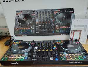 New arriver DDJ FLX10 W 4 Channel rekordbox Serato DJ Controller White w Silver <b>Case</b> - Product Image 2