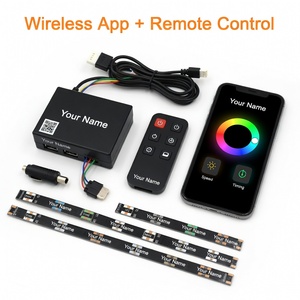 Kit de Tiras LED RGB Dinámicas al por Mayor, 6 en 1, Luz Ambiental Acrílica, Dreamcolor, para Interiores de Auto, Control Inalámbrico por APP, Tiras de Luces Inteligentes - Product Image 3