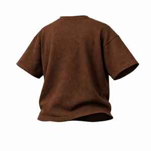 Custom Logo <b>Waffle</b> Knit Oversized T <b>Shirt</b> Men Drop Shoulder Streetwear Textured Fashion Were T <b>Shirt</b> - Product Image 4