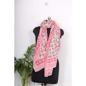 ผ้าซิ่นพิมพ์ลายบล็อก 100% ผ้าฝ้าย ขายส่ง ผ้าคลุมบิกินี่ ปาเรโอ ผ้าพันคอรูปสี่เหลี่ยมผืนผ้าทำมือ และผ้าเช็ดหน้าพิมพ์ลาย ผ้าพันคอสำหรับใส่ไปชายหาด - Product Image 2