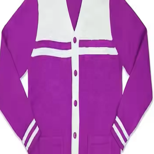 <b>Long</b> Sleeves College University Knitted <b>Cardigan</b> Sweater - Product Image 6