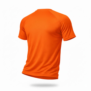 New Gym Men's <b>Orange</b> Short Sleeve <b>T</b>-<b>Shirt</b> O-Neck Quick Dry Casual Printed Letter Design Regular Fit Jersey Knitted Cotton 320g - Product Image 5